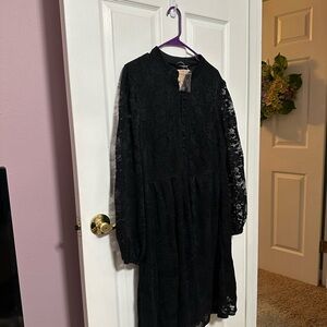 Bloom Chic Black Lace Dress Size 12/Large New With Tags